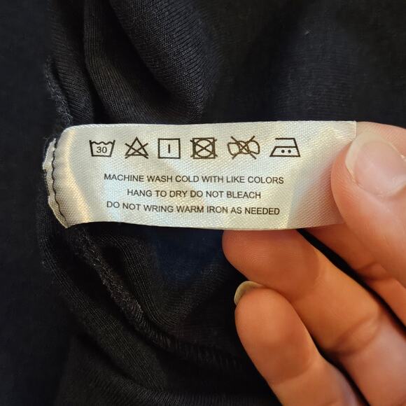 Modern Citizen Prima Jersey Midi Dress Petite S Navy Blue Band Waist Minimalist - Picture 8 of 9